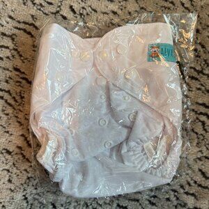 NIB ALVABABY Baby Cloth Diaper - White